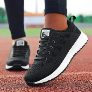 Bozosil Women Casual Lace-Up Design Mesh Breathable Sneakers